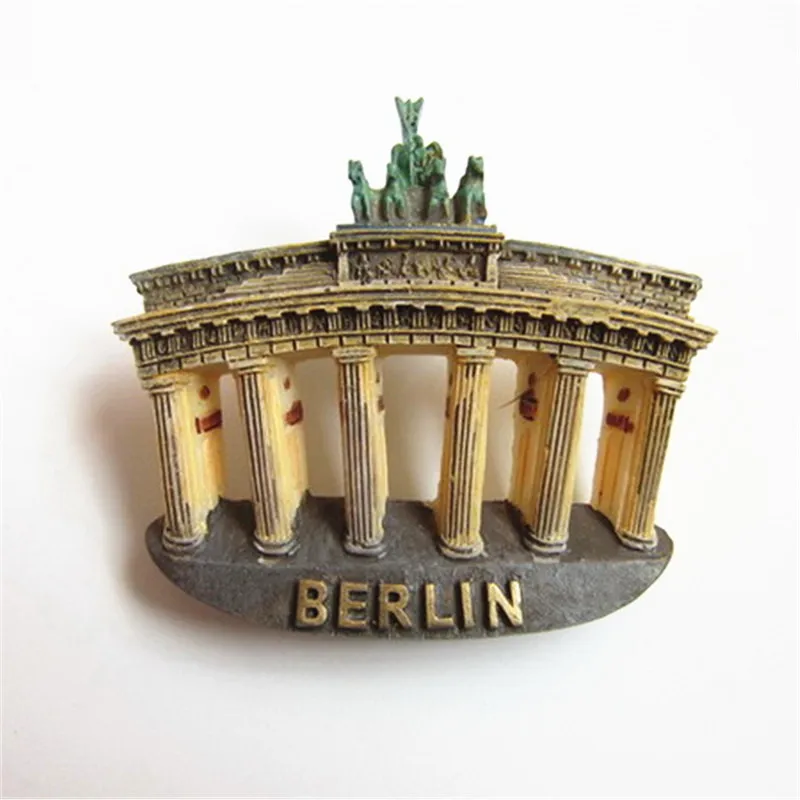 

Полимерные сувениры ручной работы 3D, магниты, Берлин, Германия, Бранденбург, магнит на холодильник