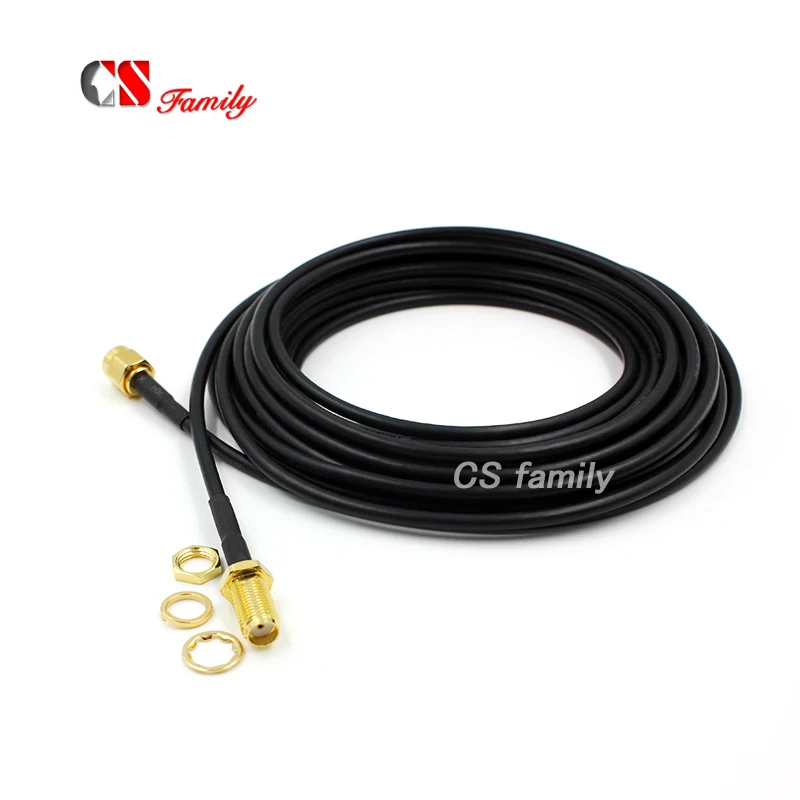 Antenna per cavo di prolunga RG174 5M SMA maschio a SMA femmina di alta qualità