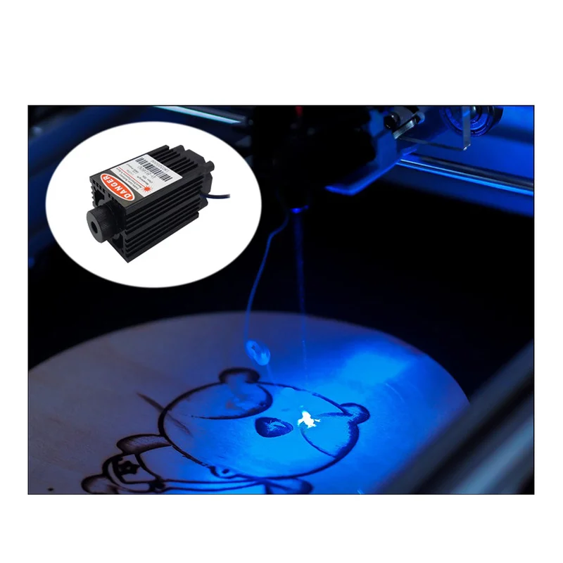 

Dyue Laser Diode 3.5W laser diode cutting blue 445nm high power adjustable laser head DIY laser engraving with driver board