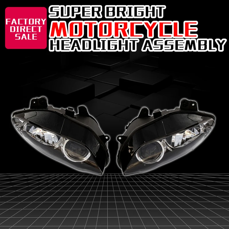 High Quanlity Headlight Part Front Head Light Lamp Assembly For YAMAHA YZF1000 R1 2004 2005 2006 04 05 06 YZF Clear Headlamp