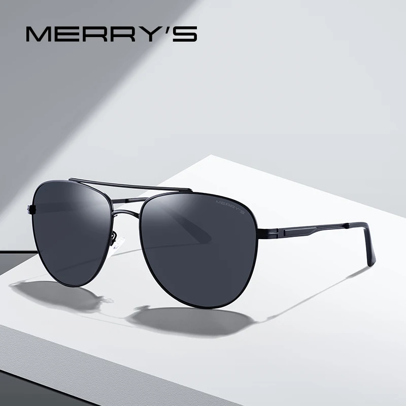 

MERRYS DESIGN Men Classic Pilot Sunglasses HD Polarized Sun glasses For Men Driving UV400 Protection S8322