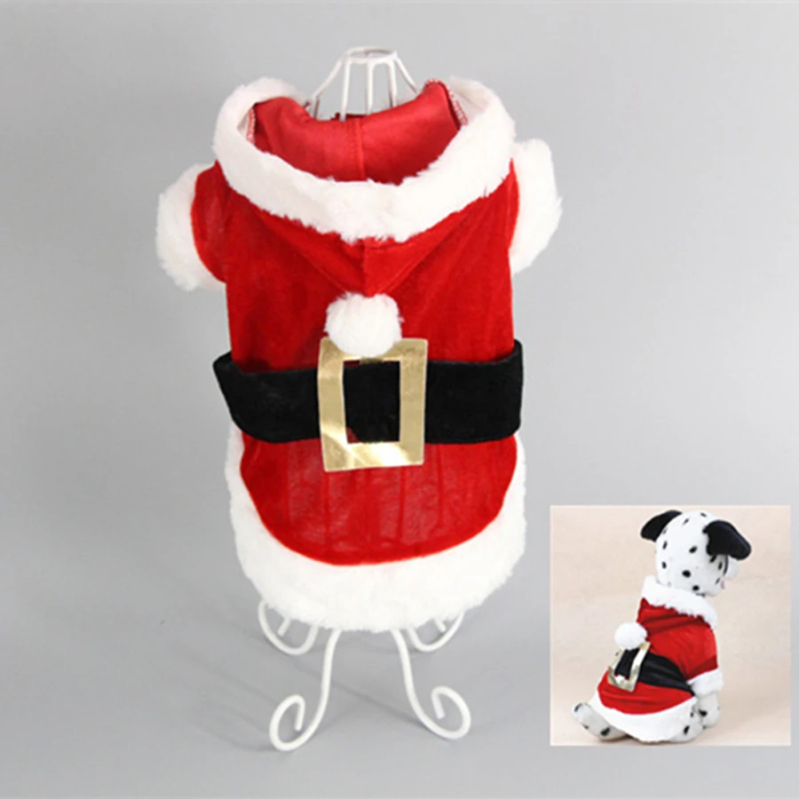 Christmas Dog Clothes for Dogs Chihuahua Winter Dog Clothing Costume Pet Clothes Warm Pet Cat Hoodie Coat Clothing