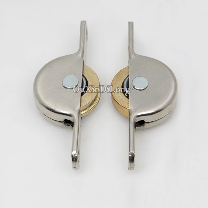 

Новинка, 8 шт., ролики для раздвижных дверей из нержавеющей стали, шкаф, дверь шкафа, медные колеса, дверные окна, движущиеся шкивы, направляющие