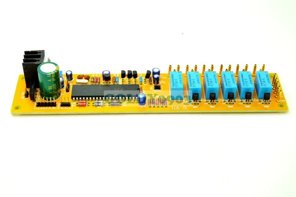 GA-5สี่ช่อง Remote Volume ชุด ALPS มอเตอร์ Potentiometer AC9-12V อินพุต RCA