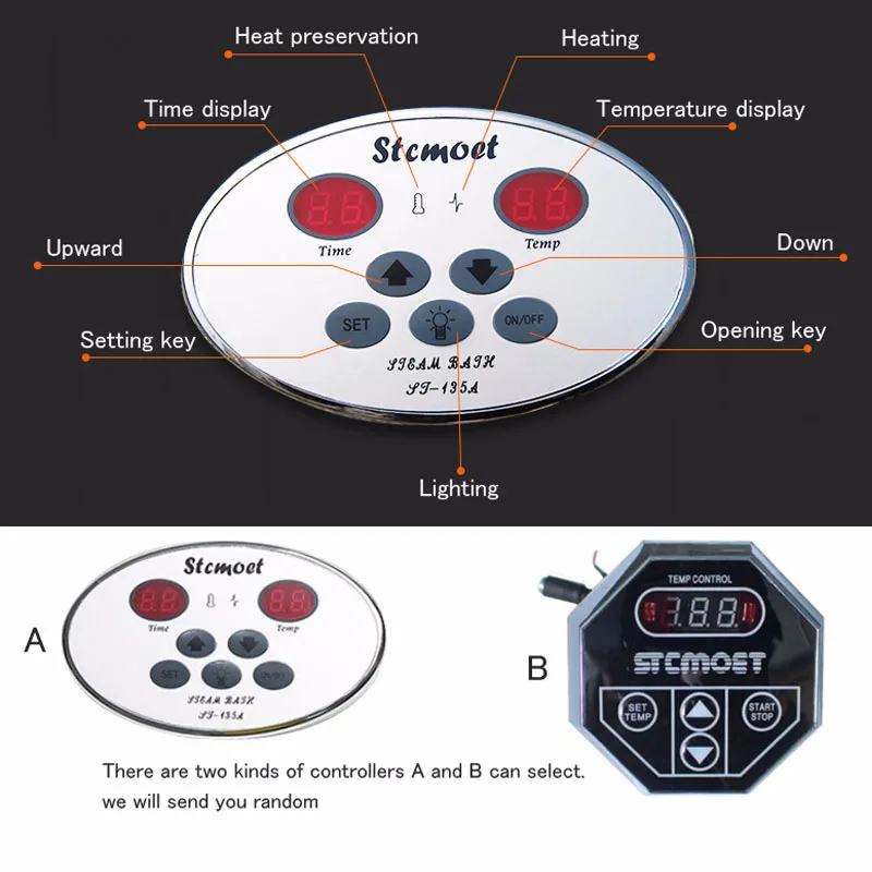 12KW/15kw/18kw Casa generatore di Vapore Secco flusso di stanza A Vapore macchina a vapore macchina A Vapore bagno di Vapore Umido con regolatore digitale