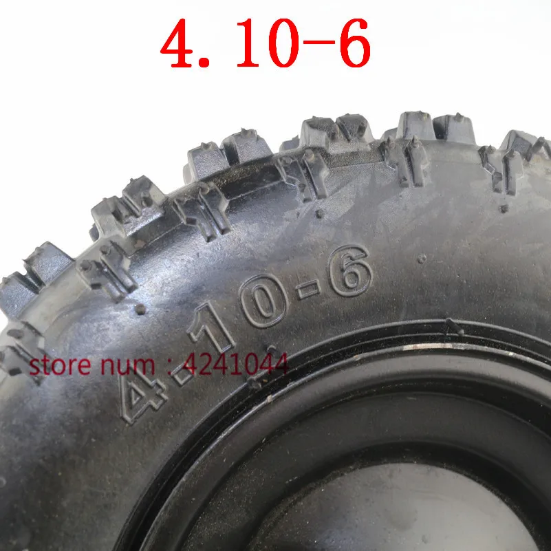 ATV wheels 4.10-6 tyre and rim  Quad Go Kart 47cc 49cc Chunky  Tire Inner Tube  Fit All Models