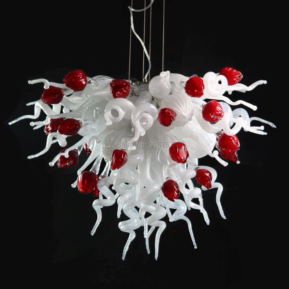 

Promotion Mouth Blown Murano Art Rose Craft Hand Blown Glass Chandeliers