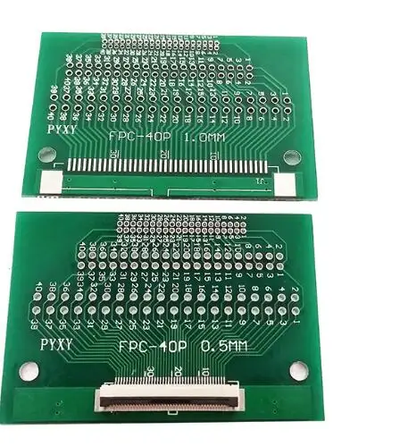 Carte de transfert avec connecteur FDavid vers DIP 2.54, panneau LCD TFT avec connecteur 2.0mm soudé, 1.2/2.54/0.5 īFDavid FPC 40PIN, 10 pièces