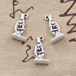 8pcs Charms Microscope Instrument 21x11x8mm Antique Making Pendant fit,Vintage Tibetan Silver color,DIY Handmade Jewelry