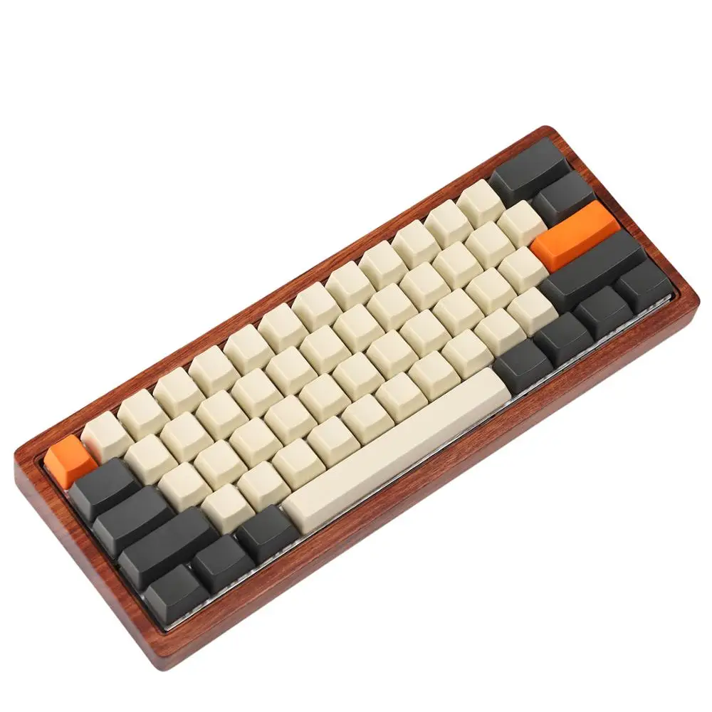 YMDK Carbon 61 87 104 Top Print Blank Keyset Thick PBT OEM Profile Keycaps Suitable For MX Mechanical Keyboard