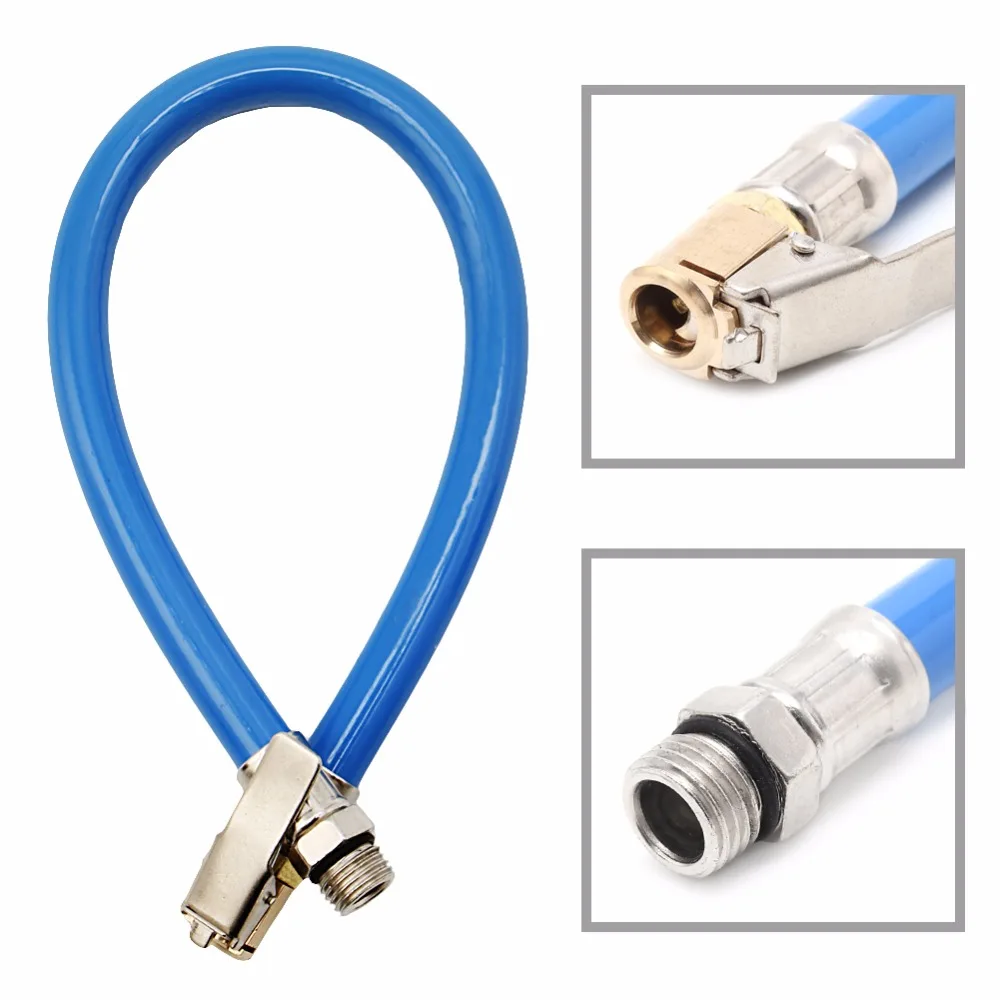 37cm Car Air Rubber Hose Clip Chuck Tire Inflator Self-locking Blue Self-locking Chuck Hot