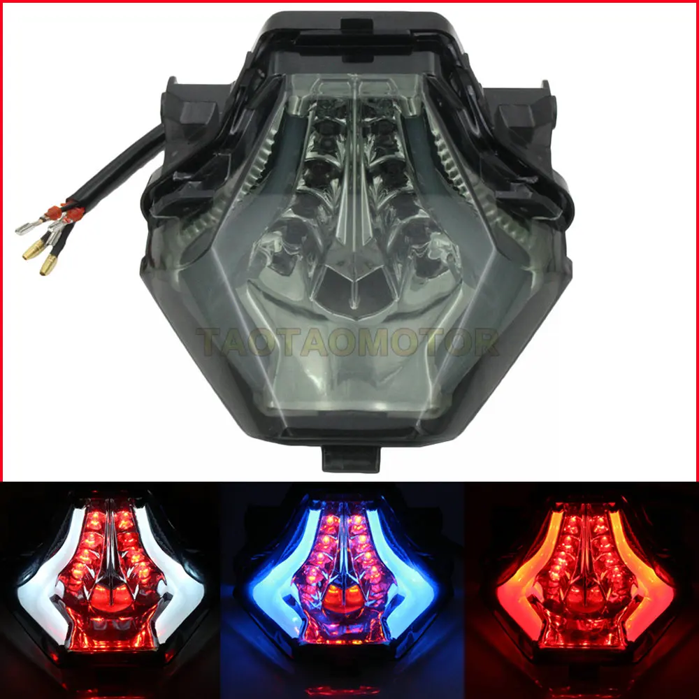 

Smoke Motorcycle Tail Light For Yamaha R3 R25 MT07 2013 2014 2015 LED Brake Turn Signals Integrated Taillight