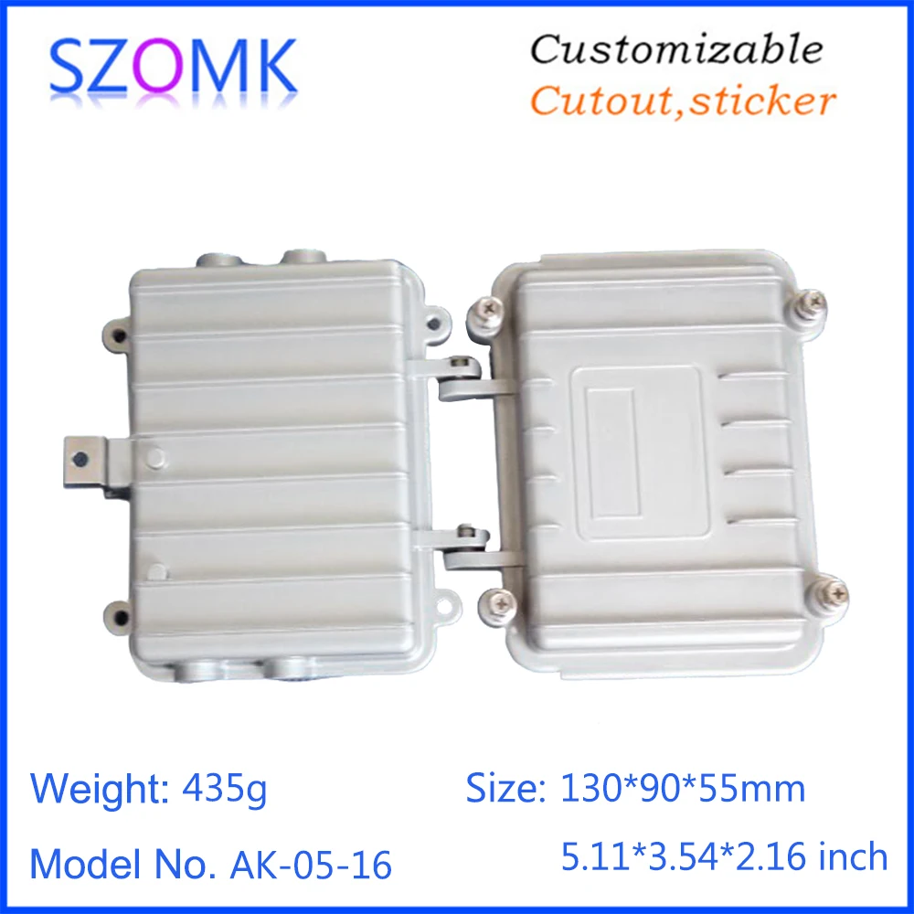 1Piece Cast aluminum amplifier housing IP68 waterproof Sealed box housing for electronics SZOMK junction box for outdoor case