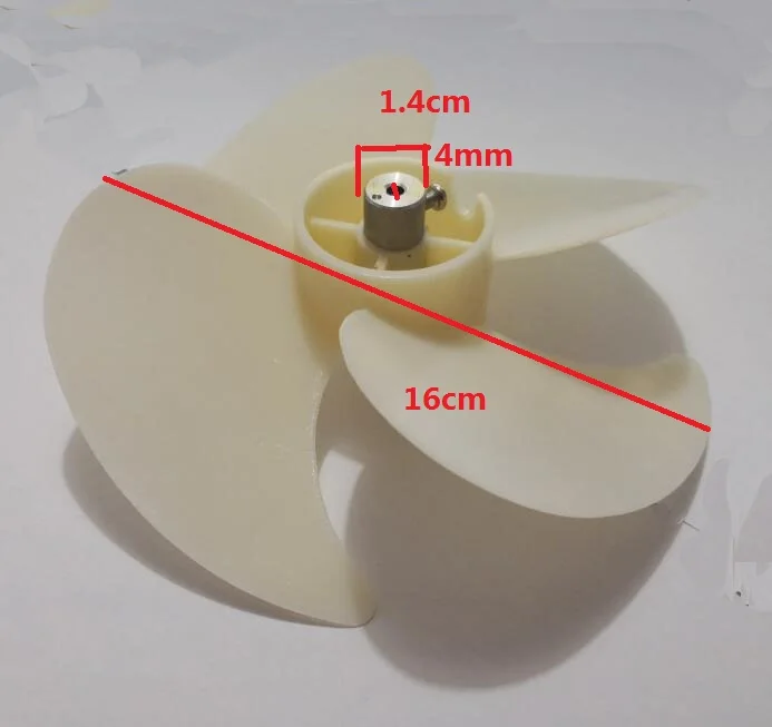 4-blade Replacement for sanyo fridge Refrigerator Parts 0.4 central metal core 16cm diameter