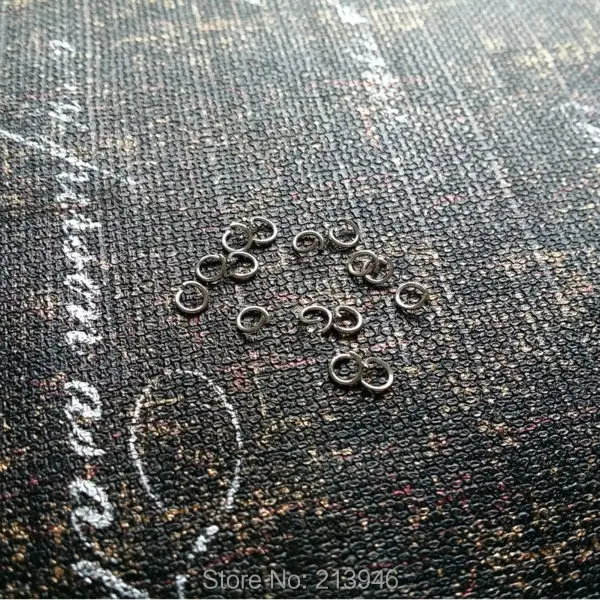 4MM 2000Pcs/Pack Stainless Steel Jump Split Rings Jewelry Findings & Accessories