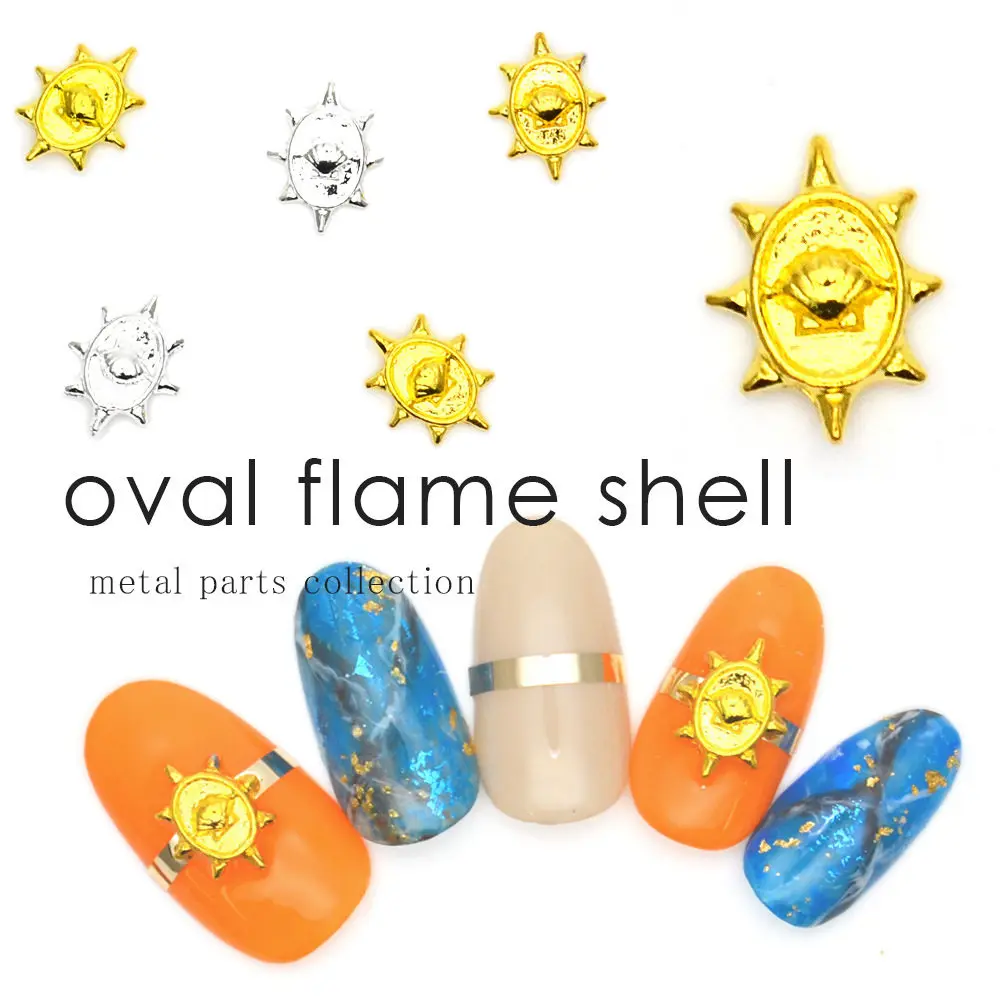 

New gold/silver 100pcs/lot 3d Alloy nail Jewelry Stickers Nails Tips metal Decoration Manicure Tools professional nail supplies