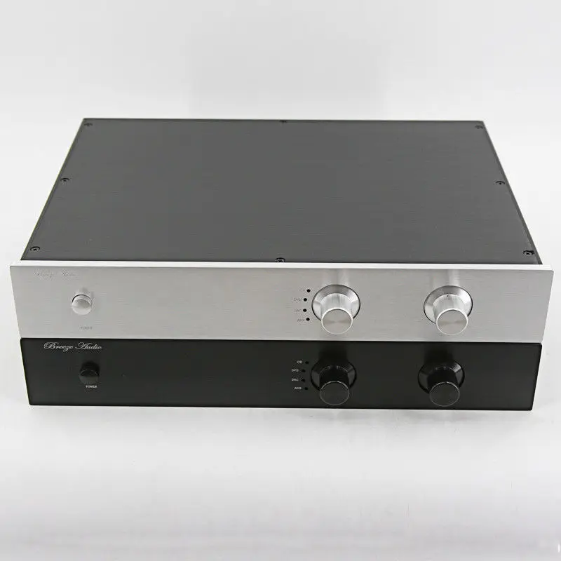 GZLOZONE Full Aluminum Preamplifier Chassis Box DIY Preamp Case 430*70*308MM L11-49