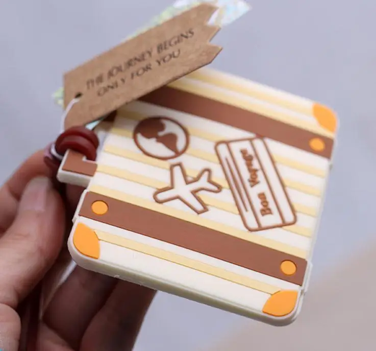 

200pcs"Let the Journey Begin" Vintage Suitcase Luggage Tag Destination Wedding Favors&Bridal Shower Gift FREE SHIPPING ni377