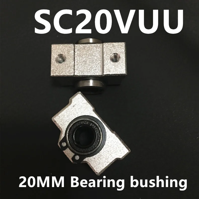 2023 Rolamentos 2 Stuks Sc20vuu C 20V Scv20uu Scv20 20 20Mm Cnc Diy Unit Korte Dia Blok Lineaire Lagereenheden Voor Xyz Tafelrouter