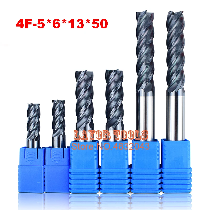 4F-5*6*13*50,HRC50,carbide end mills,Carbide Square Flatted End Mill , the lathe tool,boring bar,cnc,machine