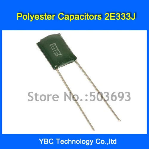 

Free Shipping 500pcs/lot Polyester Film Capacitor 2E223J 250V 0.022UF 22NF