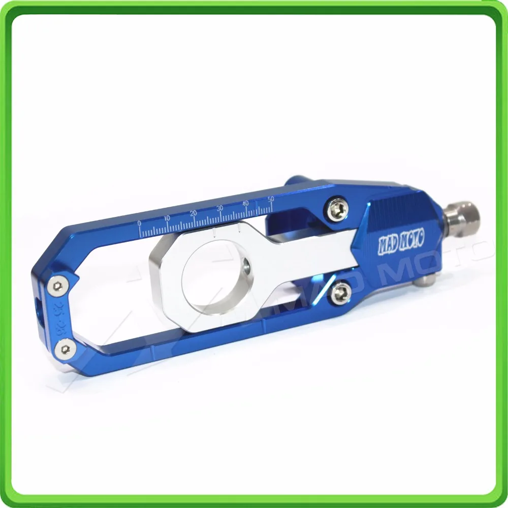 Aluminum motorcycle Chain Tensioner Adjuster fit for YAMAHA R1 YZF R1 2015 2016 2017 YZF-R1 15 16 17 Blue & Silver