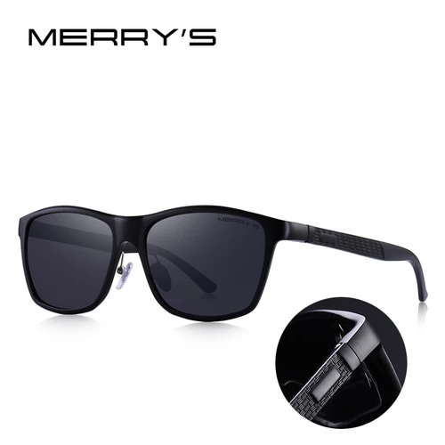 Imagen 2 del producto MERRYS-gafas de sol clásicas de aleación de aluminio para hombre, lentes de sol HD polarizadas para conducción, protección UV400, S8360