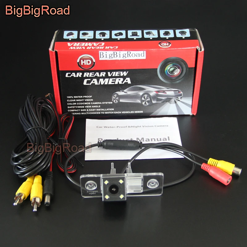 BigBigRoad Car Rear View Backup Camera For Skoda Fabia For Cayenne Volkswagen Touareg Tiguan Passat B5 Jetta A5 Scirocco Polo