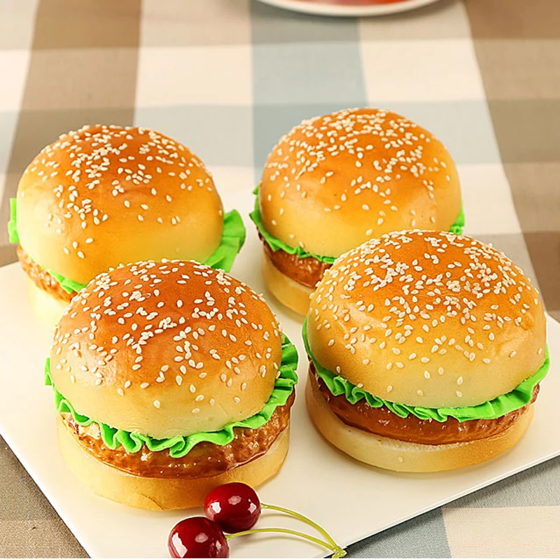 High Artificial Hamburger Simulation Model Ornaments Fake Cake Bakery Room Photography props Christmas Window Decoration