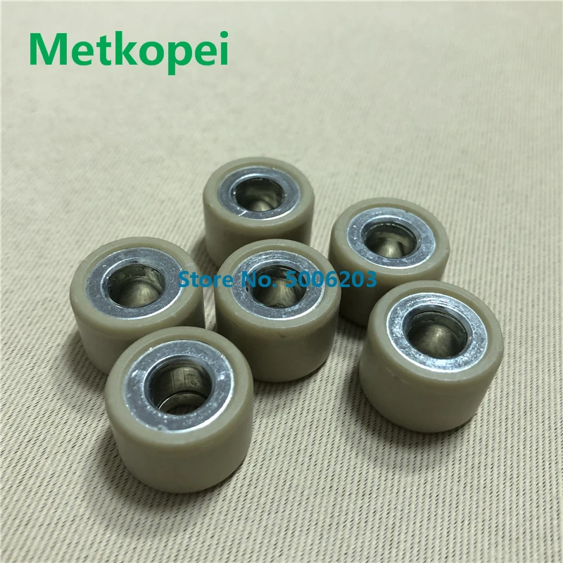 6PCS Scooter AN125 HS125T AN150 QS150 UA125 variator weight roller clutch pulley driven bead For Suzuki 125cc AN 125 11g