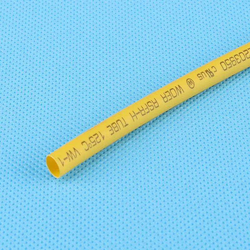 Gaine thermorétractable ronde en fil de 5mm, 1m/pièce, 2:1, isolant, noir, blanc, jaune, clair, rouge