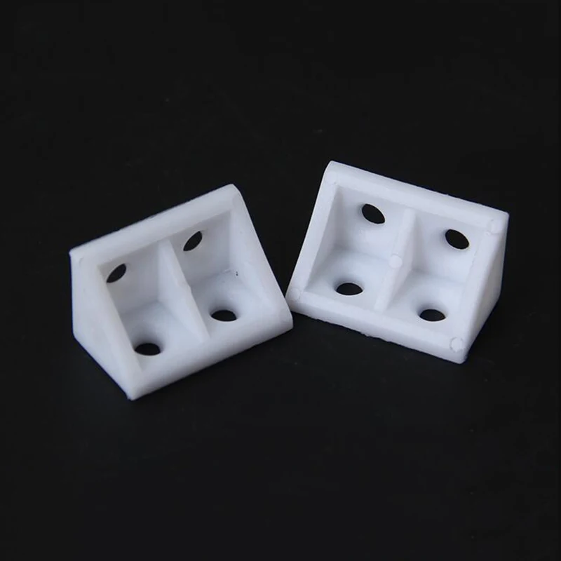 

Hinge Corner Thickened transparent nylon plastic angle code 90 right angles Cabinet furniture fittings 100pcs