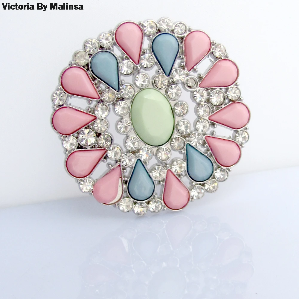 Women Flower Rhinestone  Swimsuit  Brooch Wedding Bridal Pin Jewelry bikinis brooches Gifts Vintage