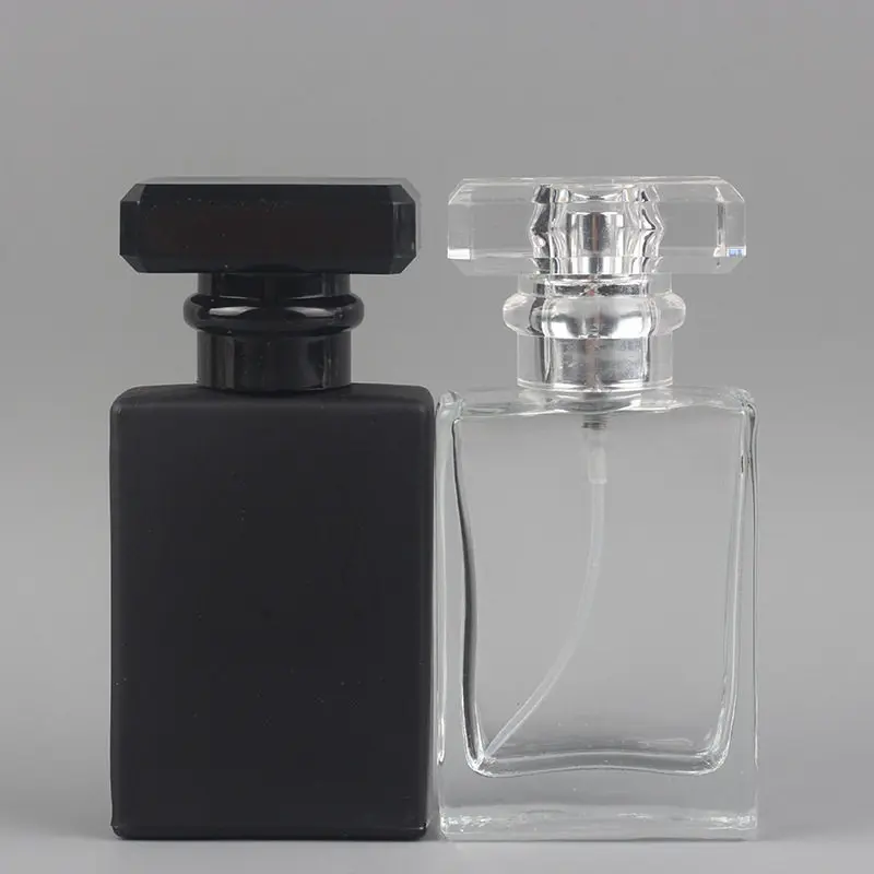 

30ml transparent glass empty bottle perfume bottle atomizer spray can be filled bottle spray box travel size portable F20171500