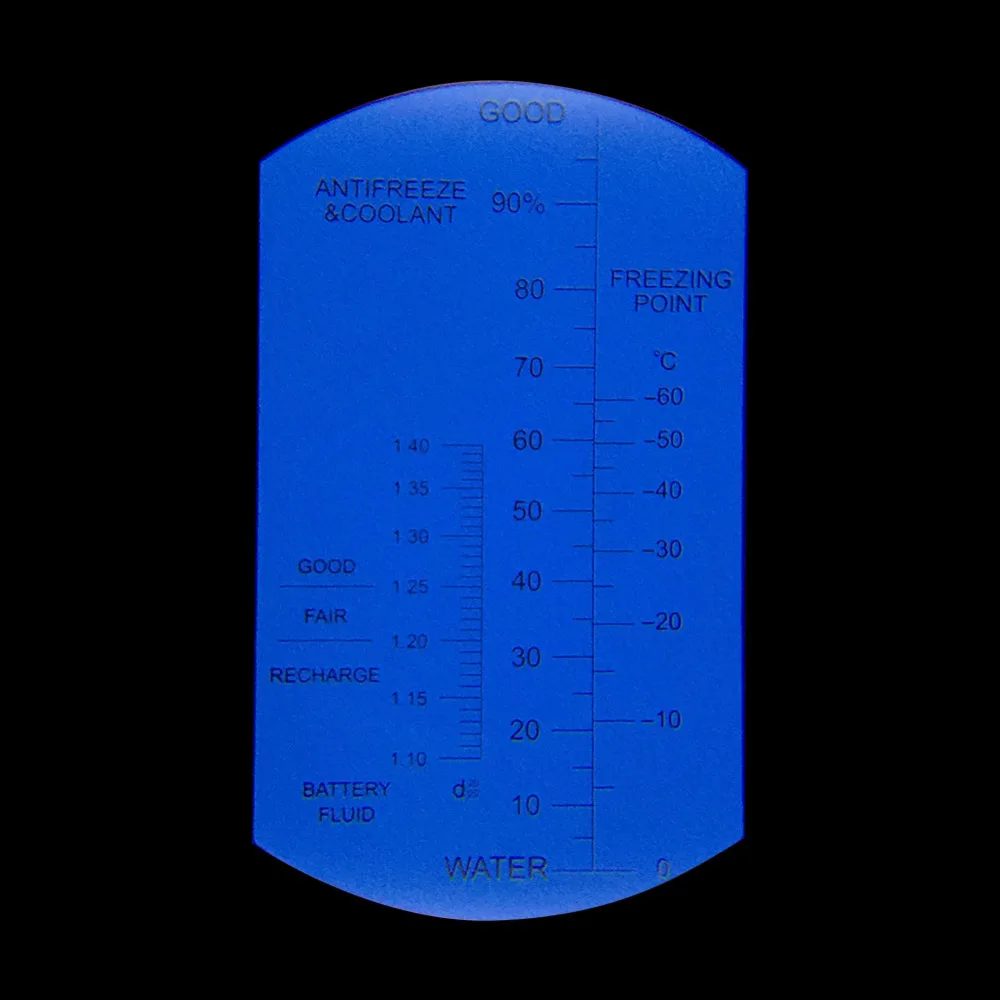 Handheld Glycol Antifreeze Freezing Point Refractometer Concentration Detector Antifreeze Glycol Freezing Point Detector