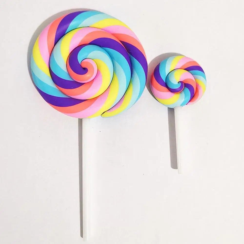 Bộ 2 Thực Phẩm Nhà Bếp Mini Lollipop Đồ Chơi Mô Phỏng Hình Tượng Nhà Búp Bê Trang Trí