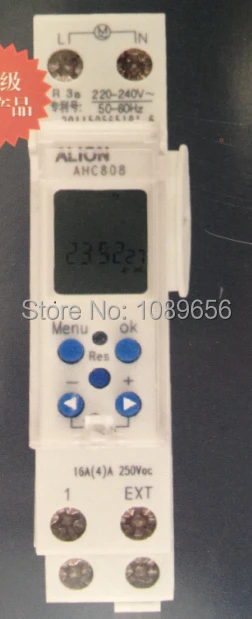 

Timer Switch 220v 16a Programmable Digital Mini Time Relay Ahc808