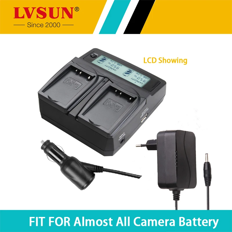 

LVSUN Universal DC & Car Camera Battery Charger for NP-80 NP-82 for Casio Exilim Zoom EX-G1 H5 S5 Z280 Z550 Z800 Fuji NP-45 NP45