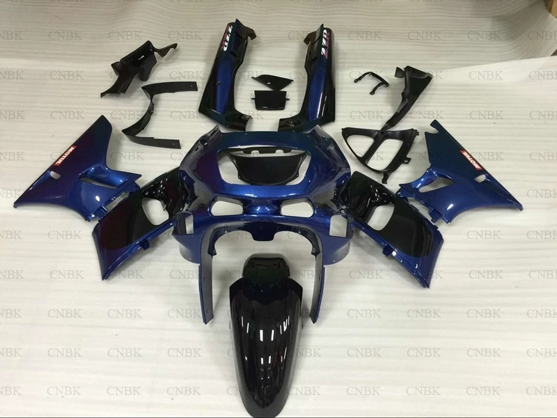 for Zzr 400 1993 - 2007 Abs Fairing for Kawasaki Zzr400 97 98 Blue Black Abs Fairing Zzr 400 05 06 07 Full Body Kits Unpainted