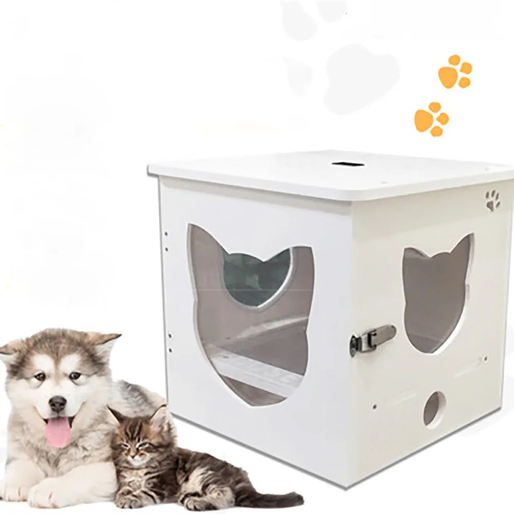 Protective Disinfection Drying Box Pet care Cat Small Dog Bath Blowing Hair Automatic Blowing Water Bed Anti escape House