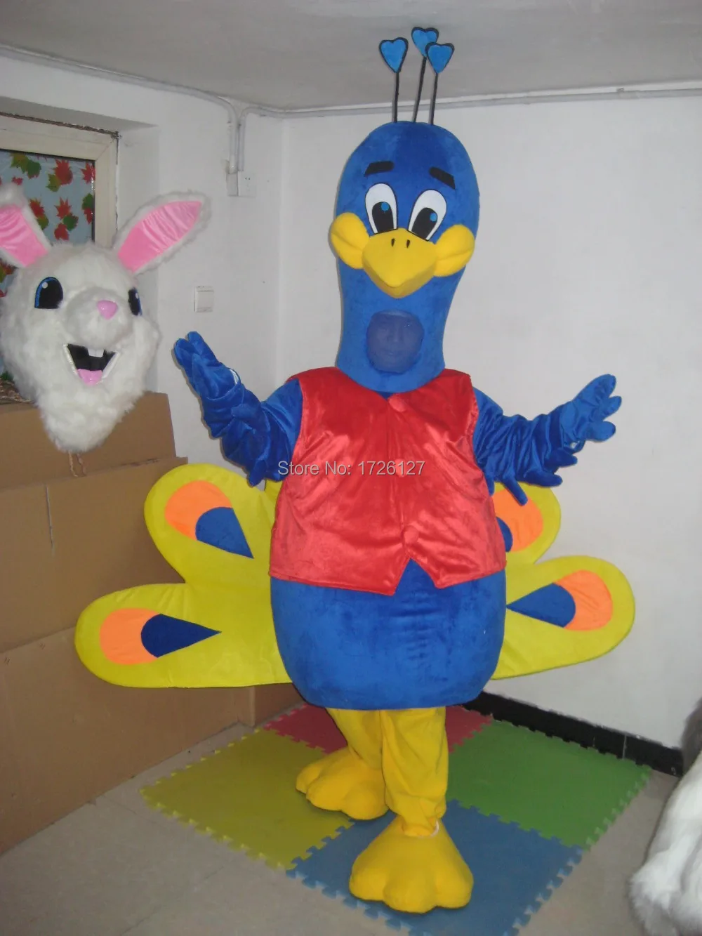 

mascot peacock mascot Costume Bird Mascotte Mascota Stage Performance Costume Party Canival Cosply Outfit