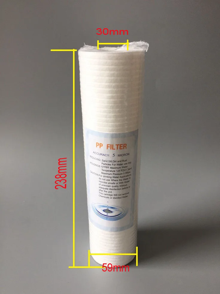 8-дюймовый картридж фильтра из полипропилена (5 микрон)/замена фильтра из полипропилена для многоступенчатых очистителей воды