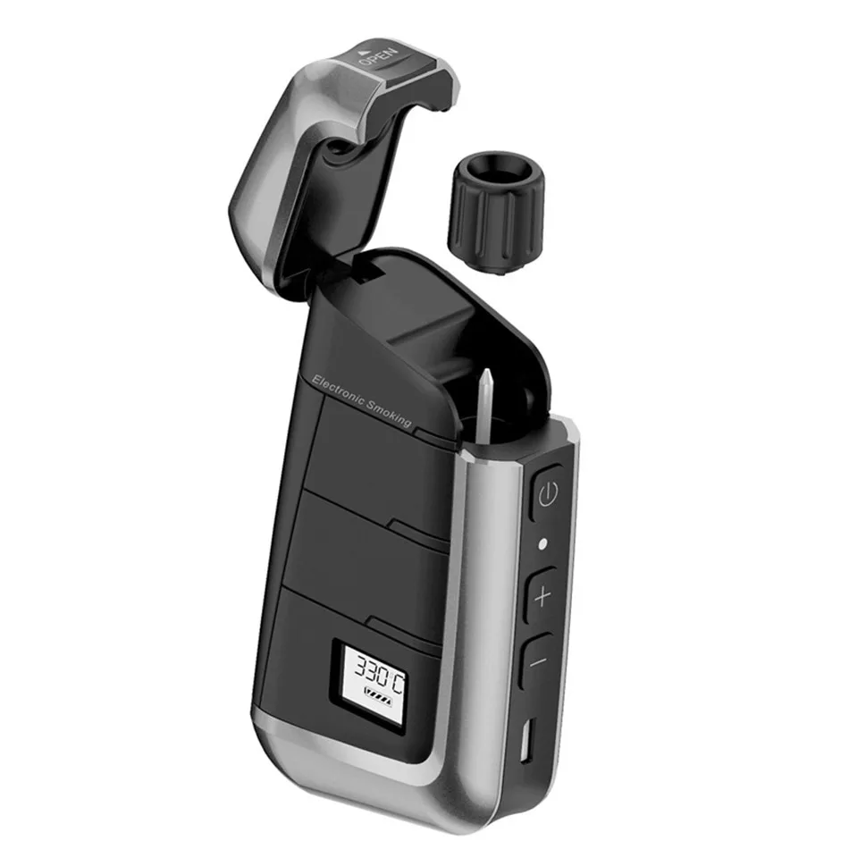 ZZtech Mới Thuốc Lá Điện Tử DY618 Với Màn Hình LED Không Lửa Vape Pen Nhiệt Mà Không Đốt Cháy Đầu Đốt Vape Với 2000Mah Vape bộ