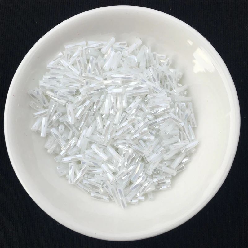 10g/240pcs Size 2x6mm Twist Bugles Glass Loose Seed Spacer Tube Leptospira Beads For jewelry making DIY Garment sew Accessories