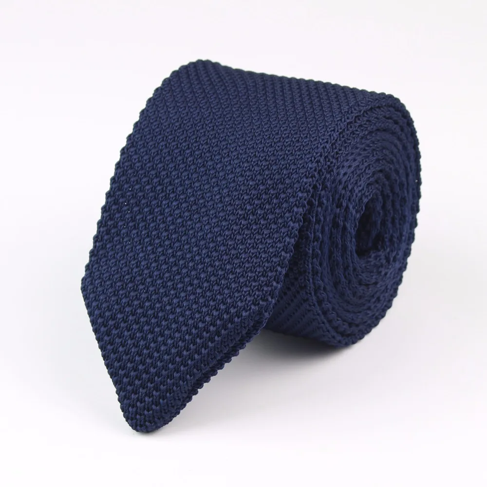 New Style Fashion Men's Solid Colourful Tie Knit Knitted Ties Necktie Normal Slim Classic Woven Cravate Narrow Neckties