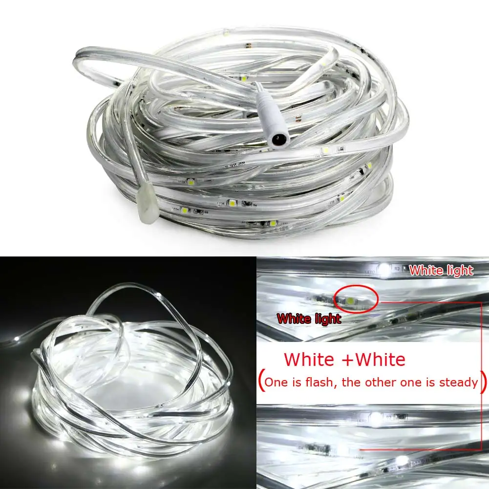 최고의 품질 DC 10M 3528 SMD 120LED IP67 등급 방수 무지개 요정 정원 문자열 조명 램프 흰색 야외 정원 조명 Y7