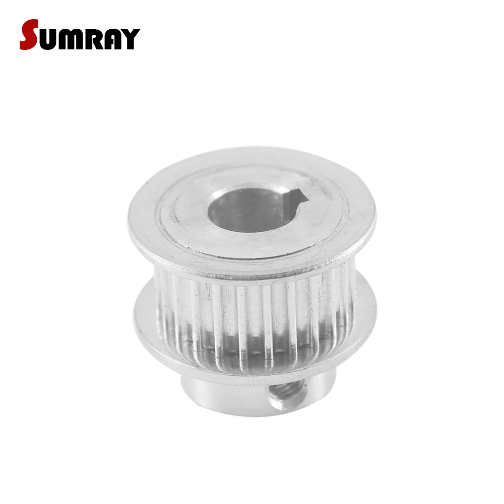 Keyway Tooth Belt Pulley 3M 24T 8/10/12/14mm Bore Keyway Diameter 3/4/mm 11/16mm Width Synchronous Pulley Wheel for CNC Machine