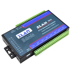 ZLAN6842 RS485 RJ45 Ethernet 8 canales DI AI DO RS485 Modbus I/O módulo RTU data collector remote controller board module