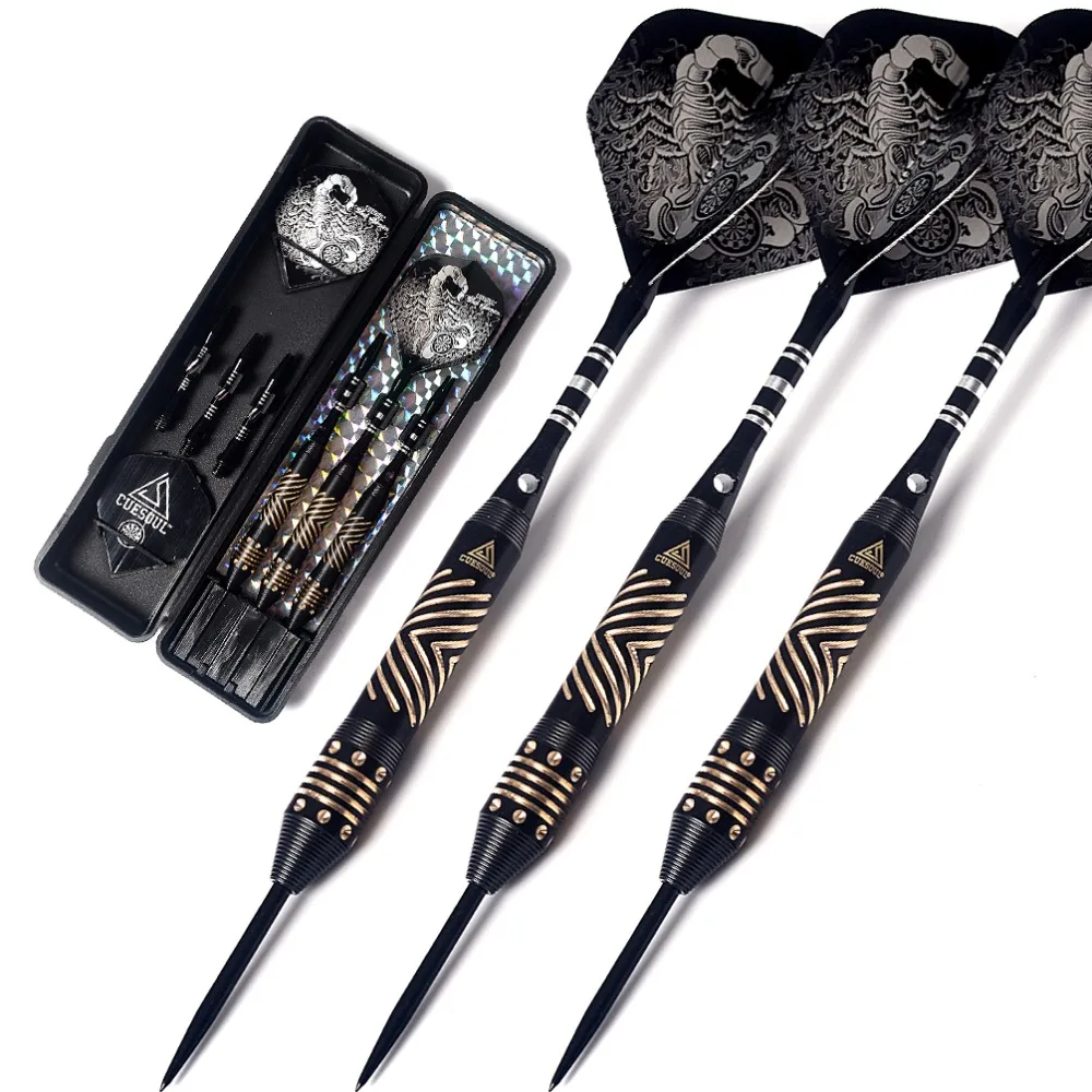 CUESOUL Black Scorpion 24 Gram Steel Tip Darts Set - AliExpress 18