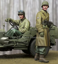 1/35 model kit resin kit US NCO & Driver Set - 2 figs Unassembled Sculpture for Hobbyists